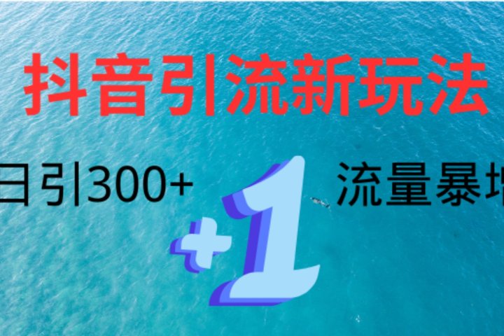 创业粉高效引流，抖音工具号玩法4.0，日引300+创业吧-网创项目资源站-副业项目-创业项目-搞钱项目创业吧