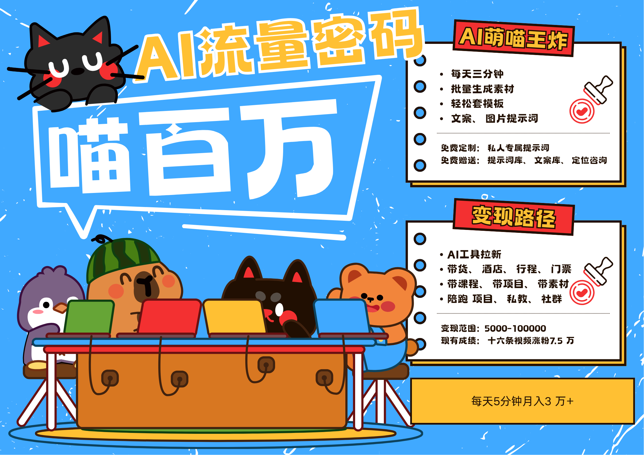 AI+宠物+旅行2025最火流量密码 轻松用AI宠物做文旅账号 可带货，带酒店，可以带行程，旅行社 小白三分钟学会 N种变现渠道 月入五位数  管道收益创业吧-网创项目资源站-副业项目-创业项目-搞钱项目创业吧