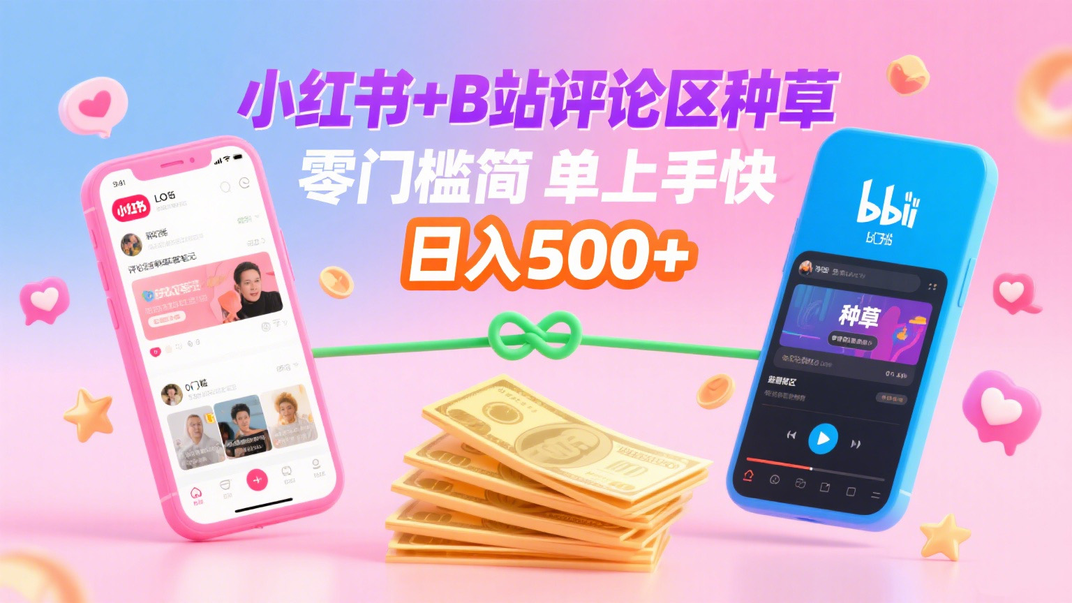 小红书+B站评论区种草，0门槛1分钟一单，只需复制粘贴，日入500+创业吧-网创项目资源站-副业项目-创业项目-搞钱项目创业吧